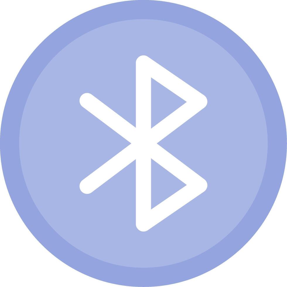 Bluetooth Flat Light Icon vector
