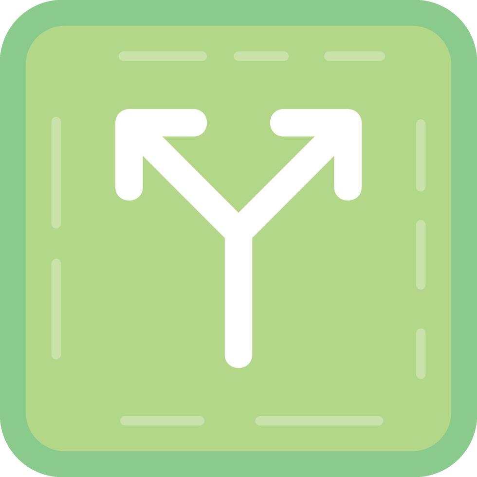 Split Flat Light Icon vector