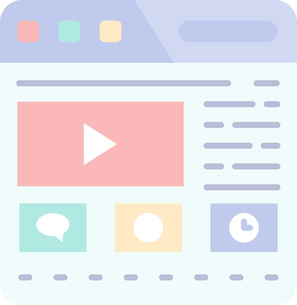 Website Flat Light Icon vector