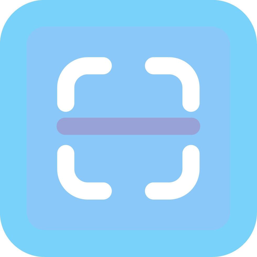 Scan Flat Light Icon vector