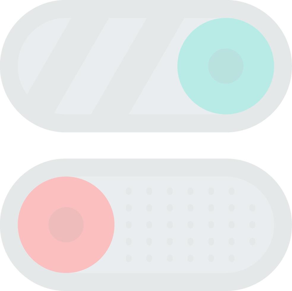 Toggle Flat Light Icon vector