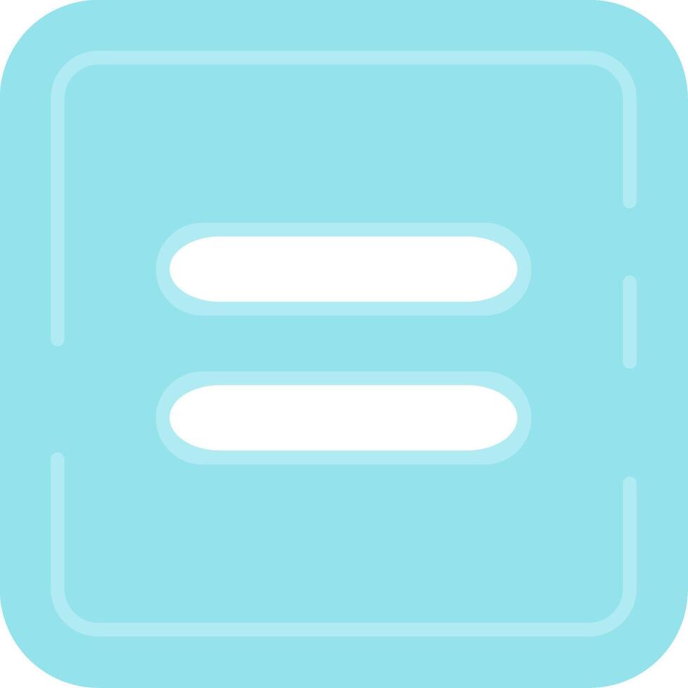 Equal Flat Light Icon vector