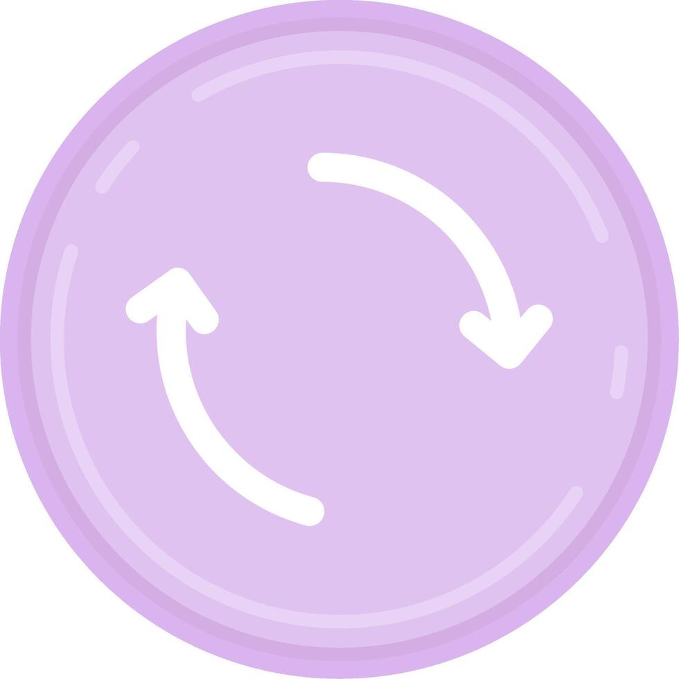 Refresh Flat Light Icon vector