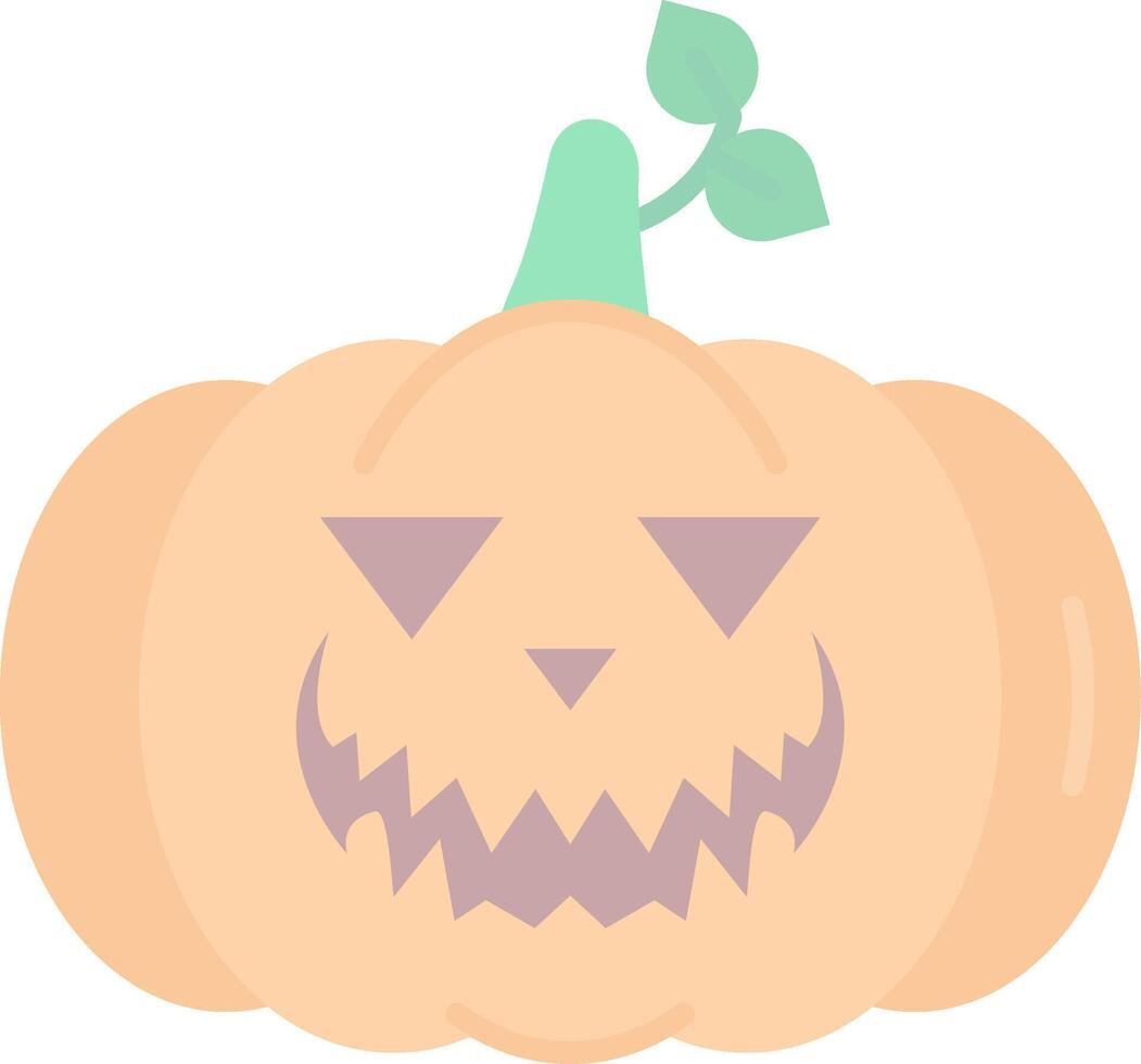 Pumpkin Flat Light Icon vector