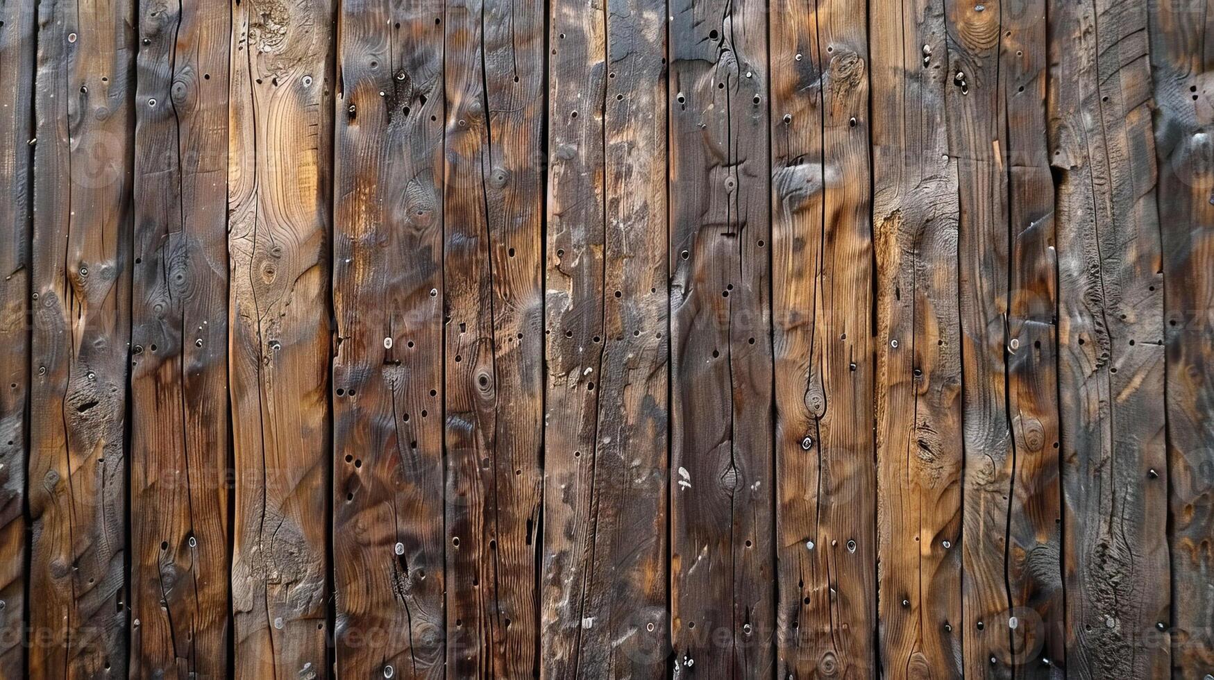 AI generated Wooden background photo