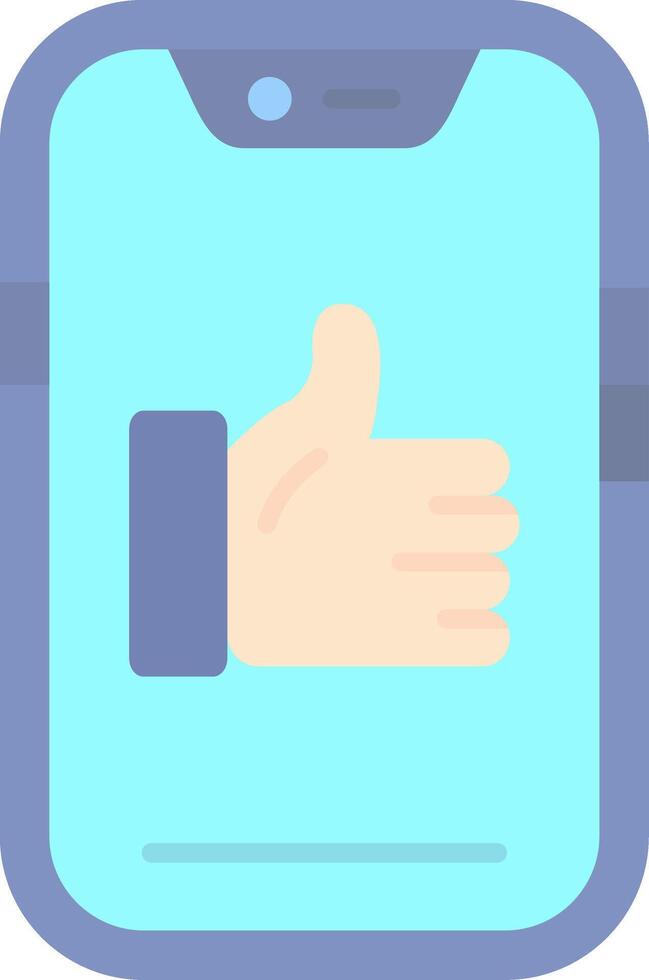 Like Flat Light Icon vector