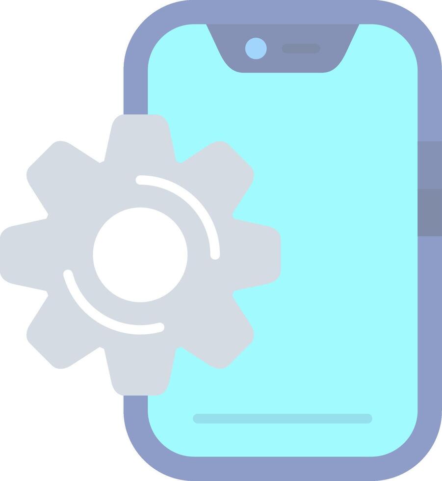 Setting Flat Light Icon vector
