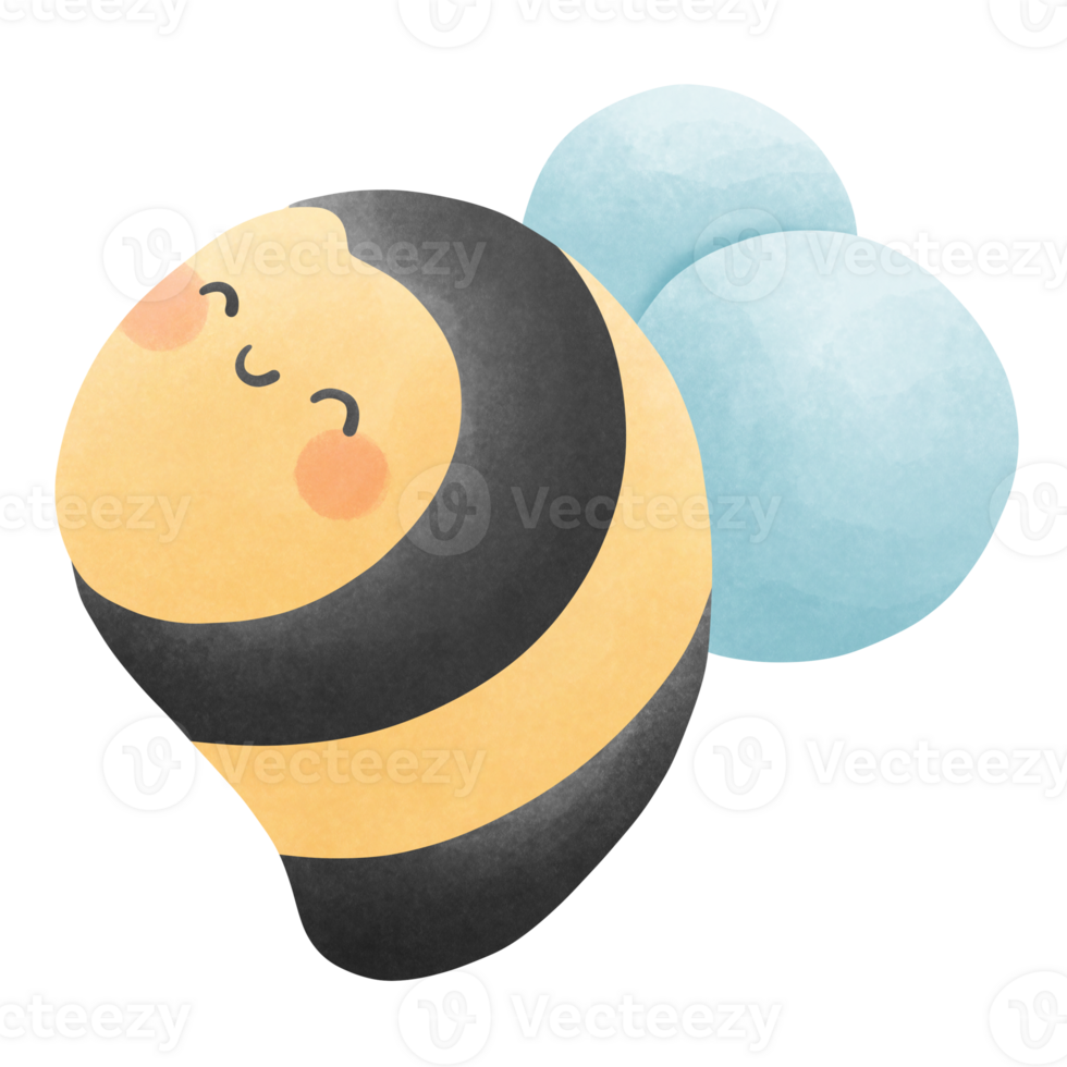 Cartoon cute bee png