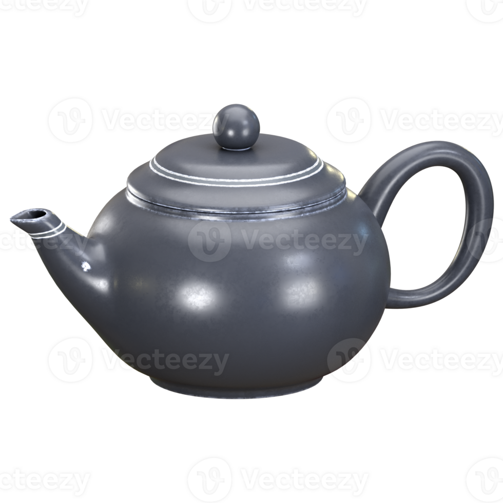 3D-Illustration der Teekanne png
