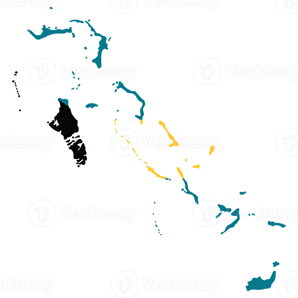 mapa de bahamas con nacional bandera de bahamas png