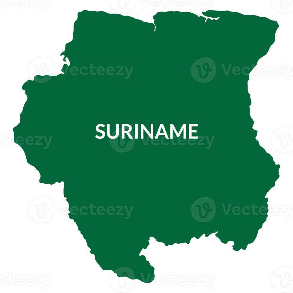 suriname carta geografica. carta geografica di suriname nel verde colore png