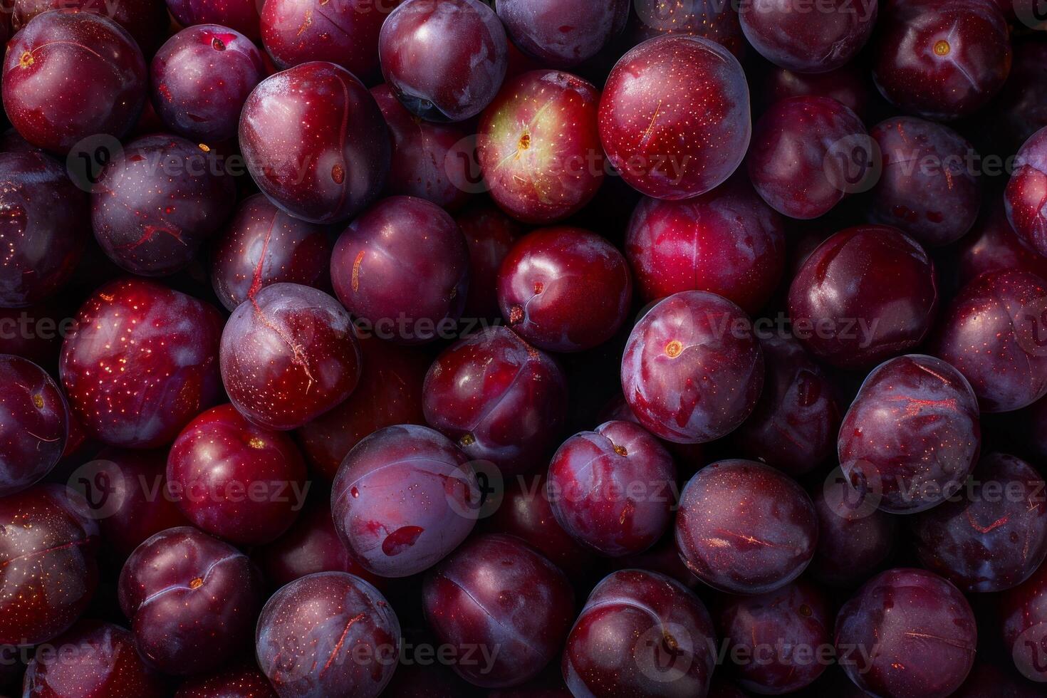 AI generated Plum Fruit background top view Freshness of juicy for Decoration Smoothie food menu photo