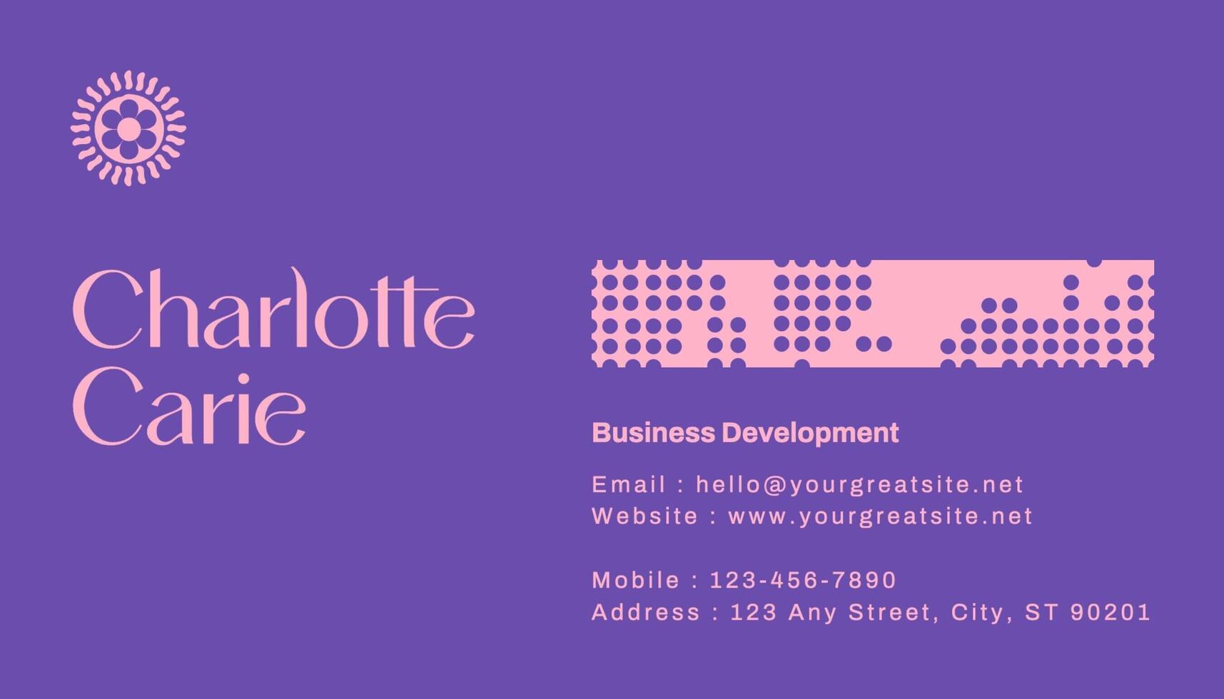 Women's Clothing Store Business Card template