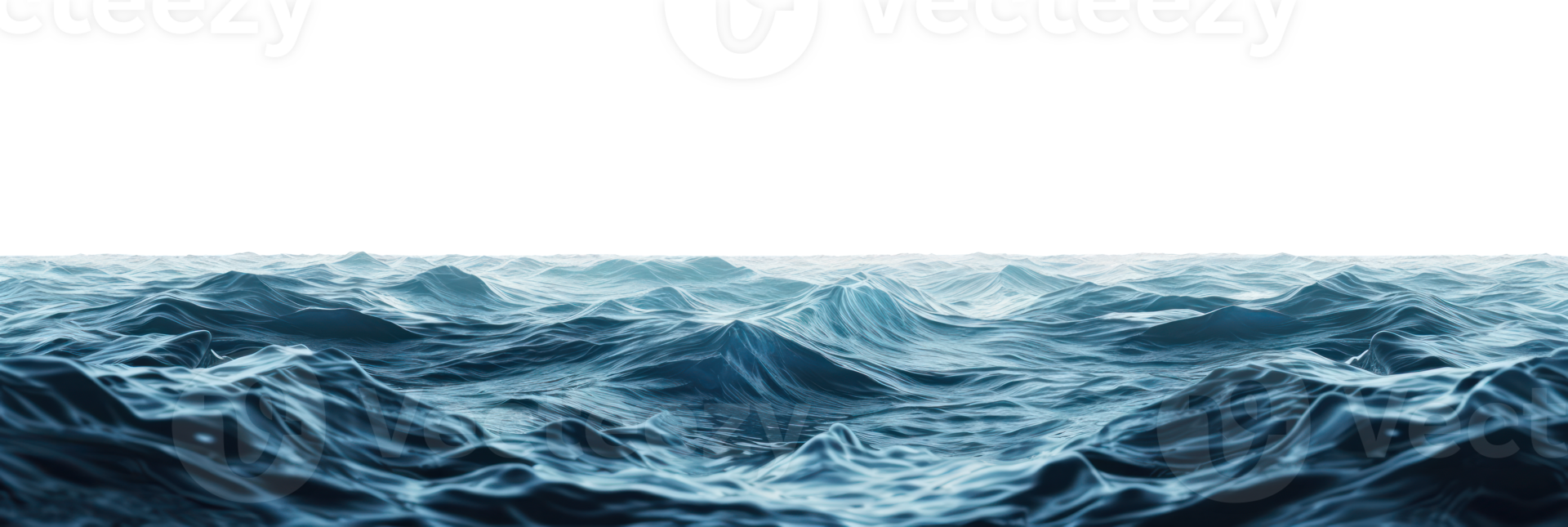 AI generated Surface of sea water on a transparent background png