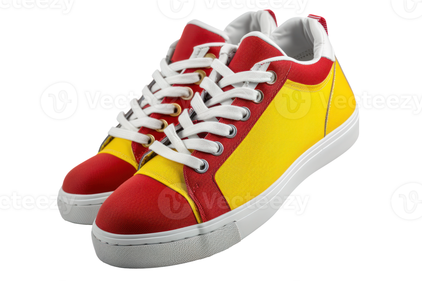 AI generated Stylish sports shoes on a transparent background png