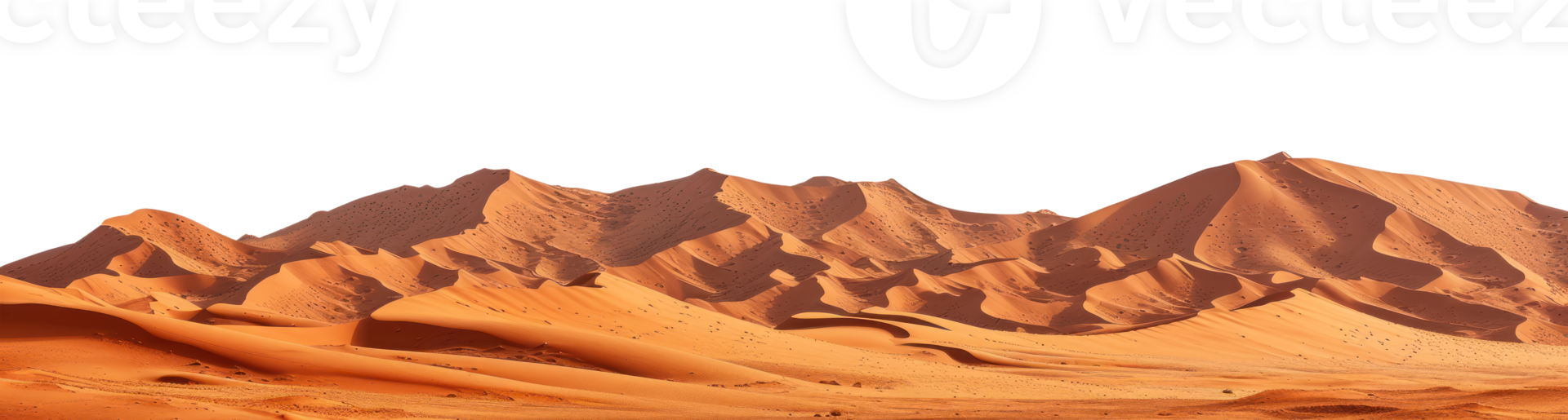 AI generated Sahara desert on a transparent background png