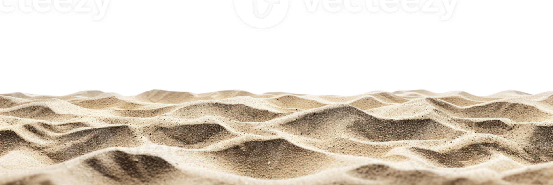 AI generated Desert sand on a transparent background png