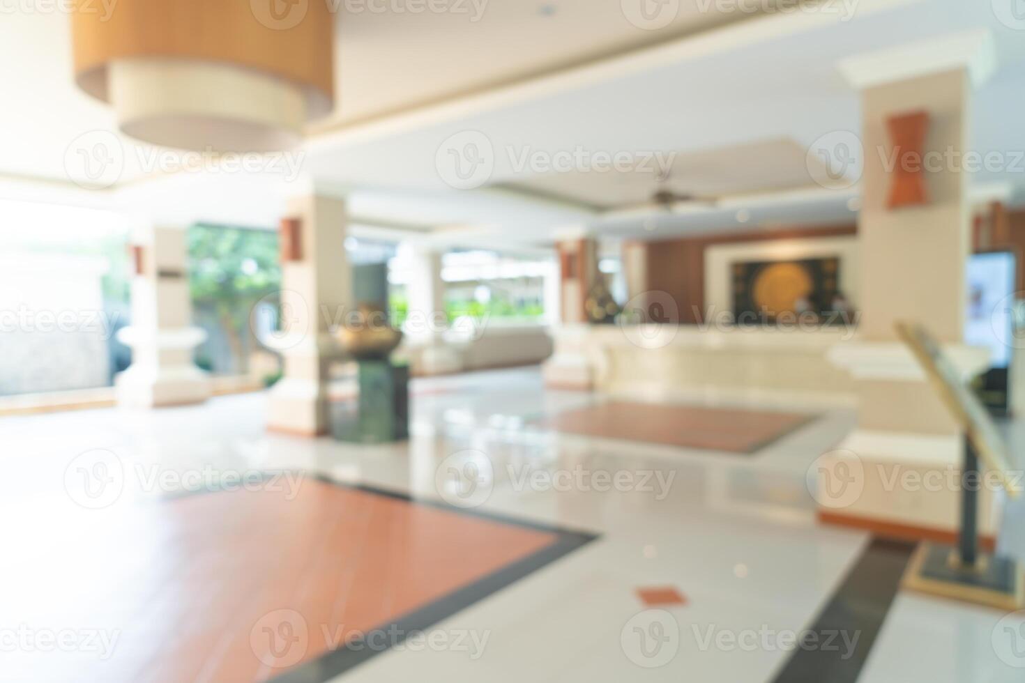 abstract blur hotel lobby area for background photo