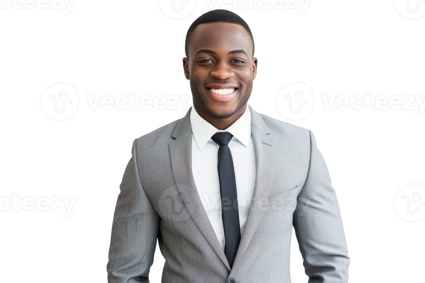 AI generated Happy businessman on transparent background png