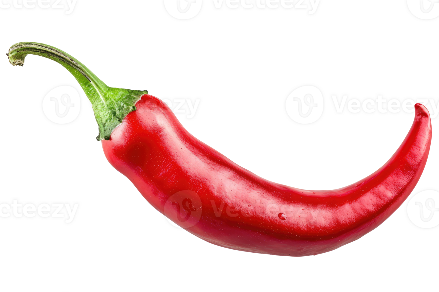 AI generated Hot red chili pepper on a transparent background png