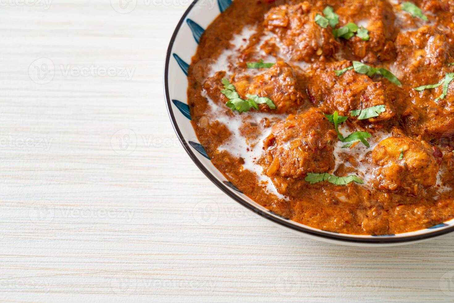 chicken tikka masala spicy curry meat food photo