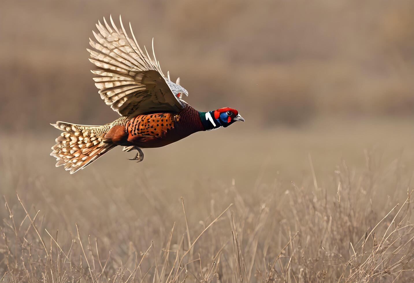 AI generated A close up of  a Pheasant photo