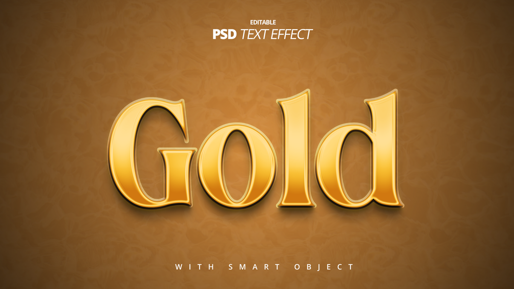 golden shiny retro vintage title 3d text effect template design psd