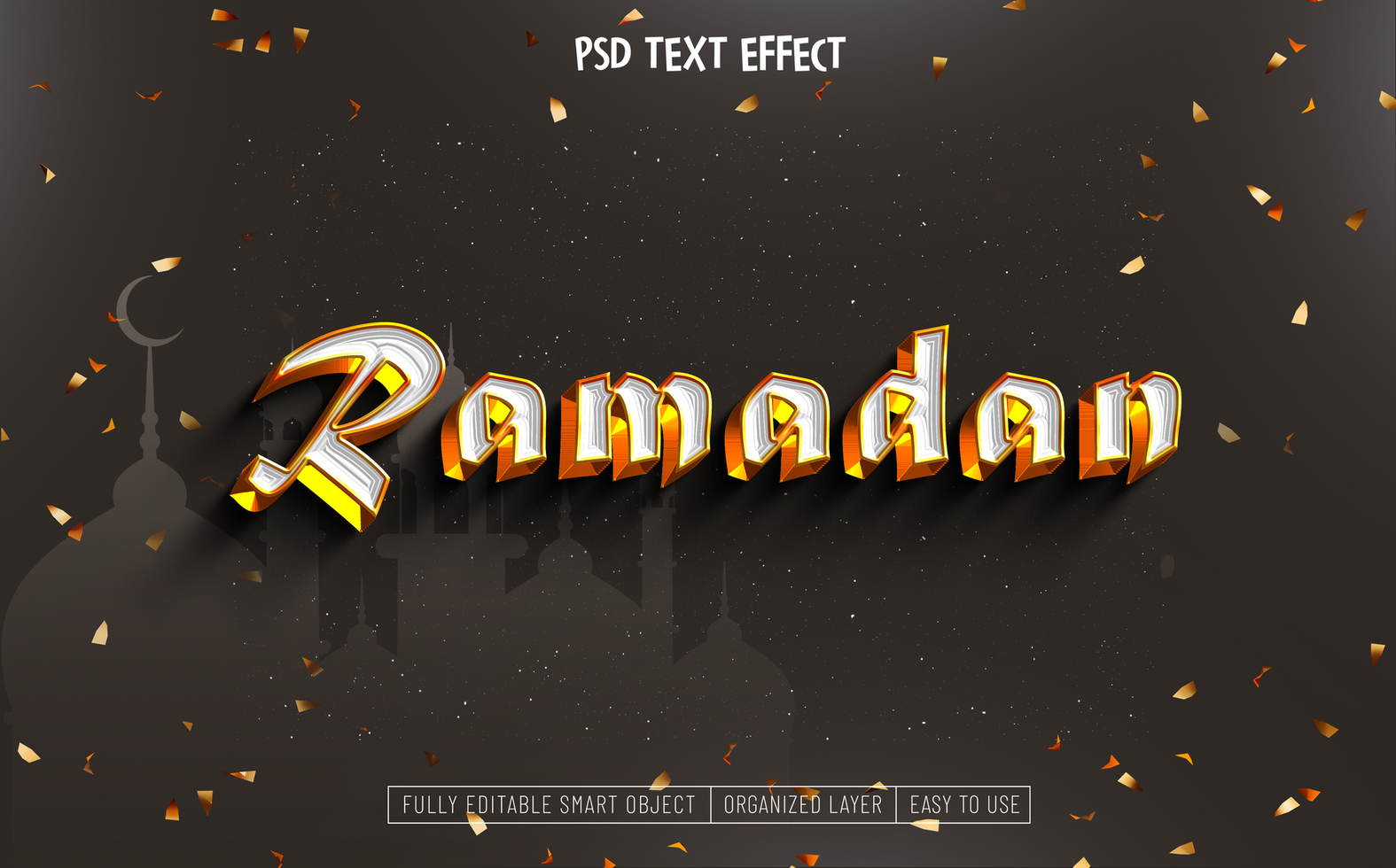 Psd ramadan text effect