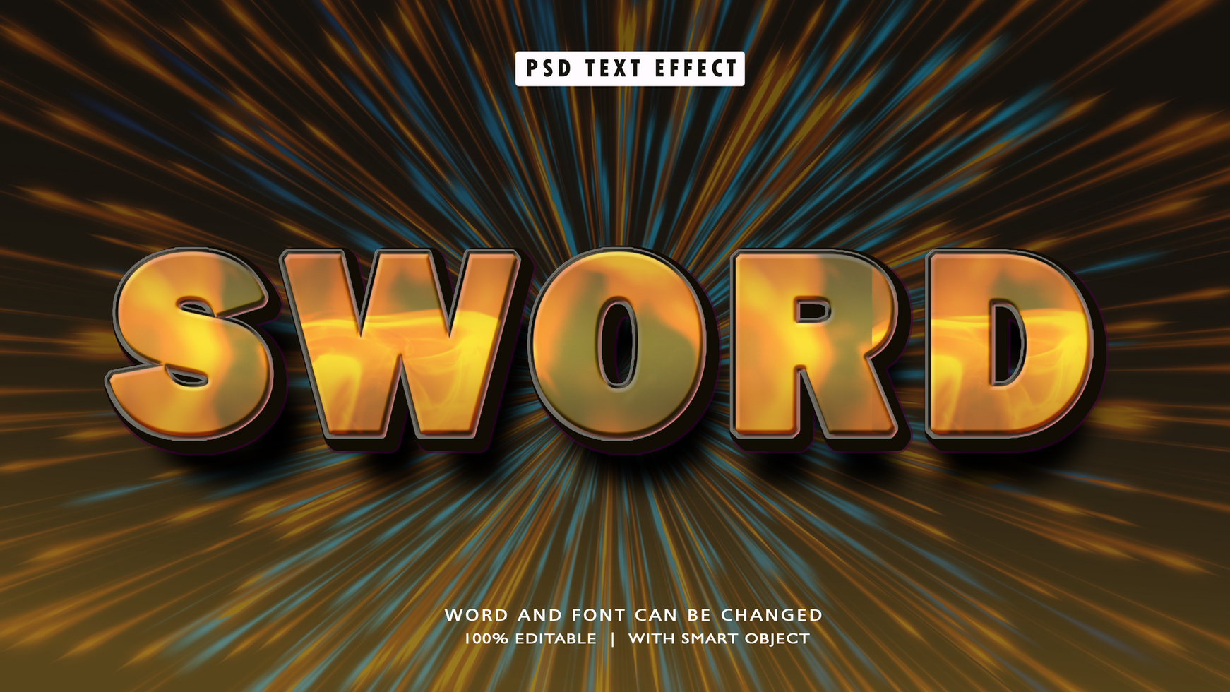 Sword Editable Text Effects psd