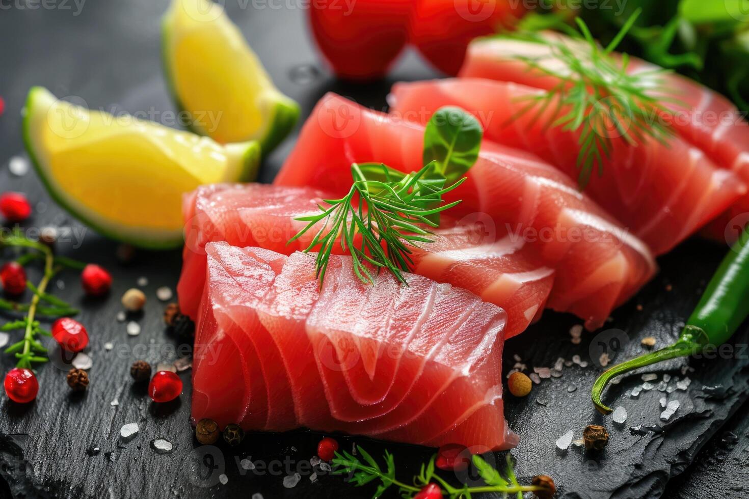 AI generated Celebrating World Tuna Day with photos. photo