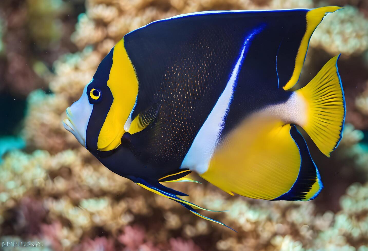 AI generated A view of an Angel Fish photo