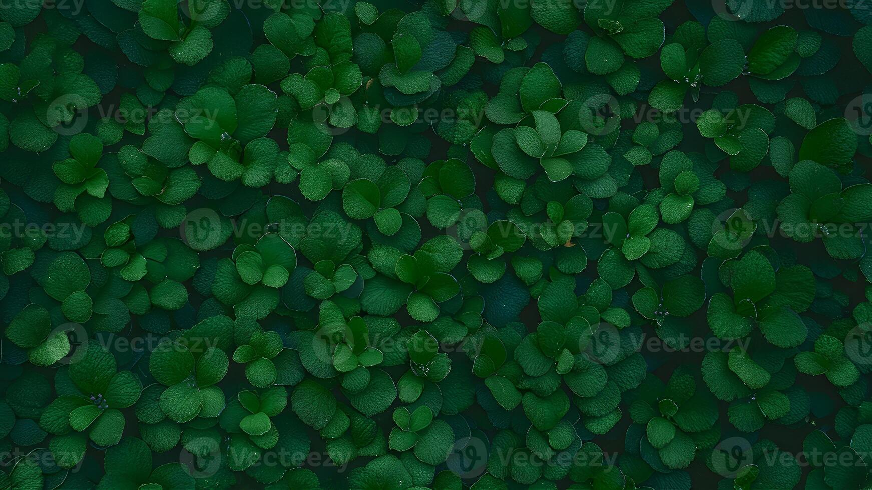 AI generated Display Abstract background featuring small plants macro in close up photo