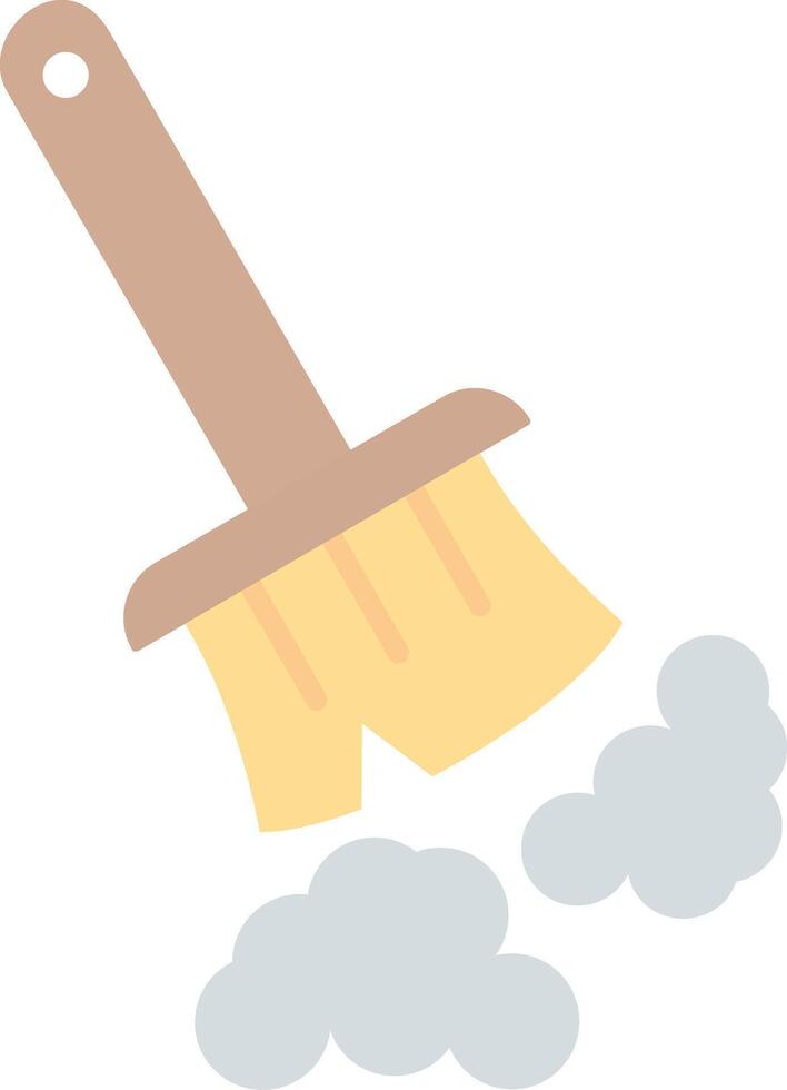 Broom Flat Light Icon vector