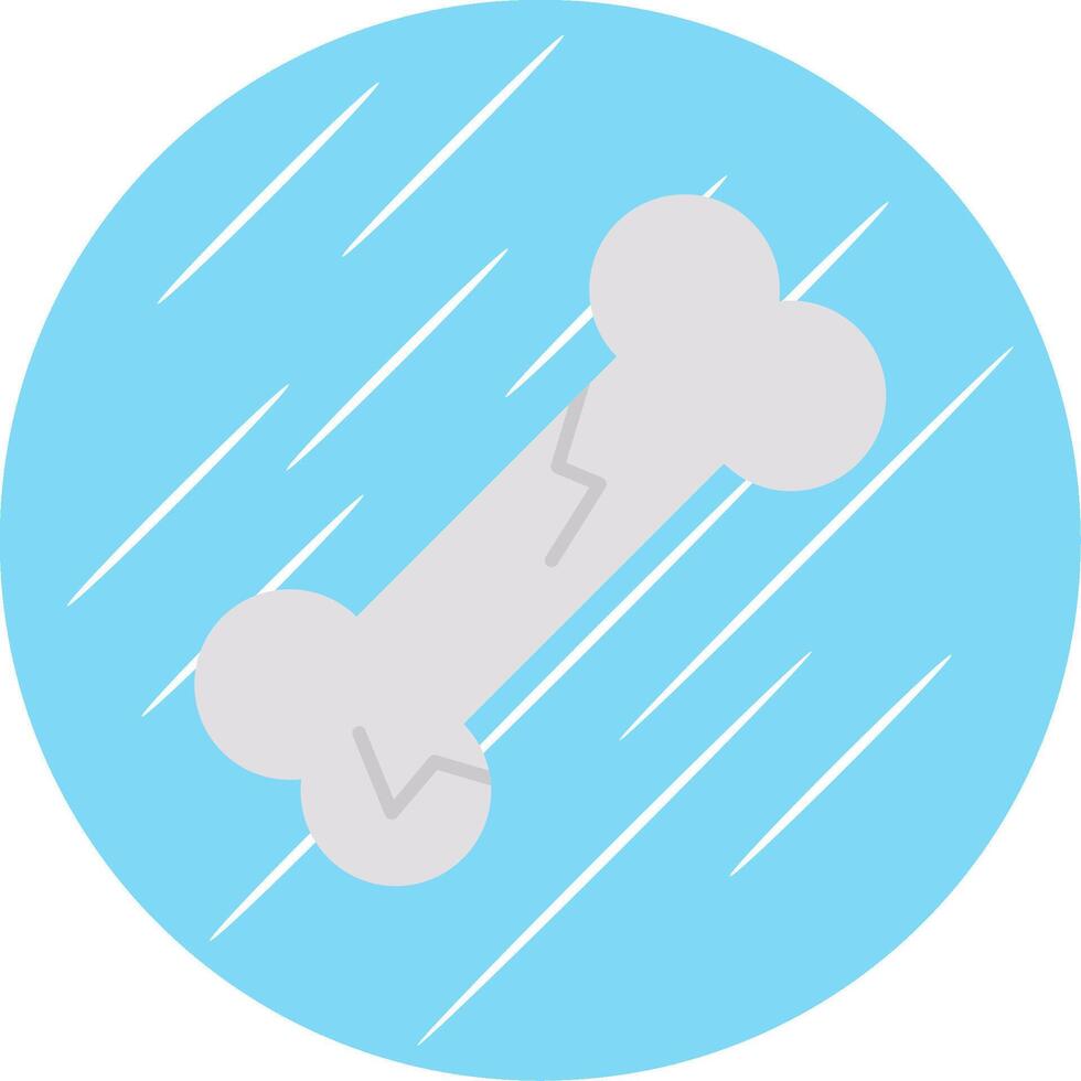Bone Flat Blue Circle Icon vector