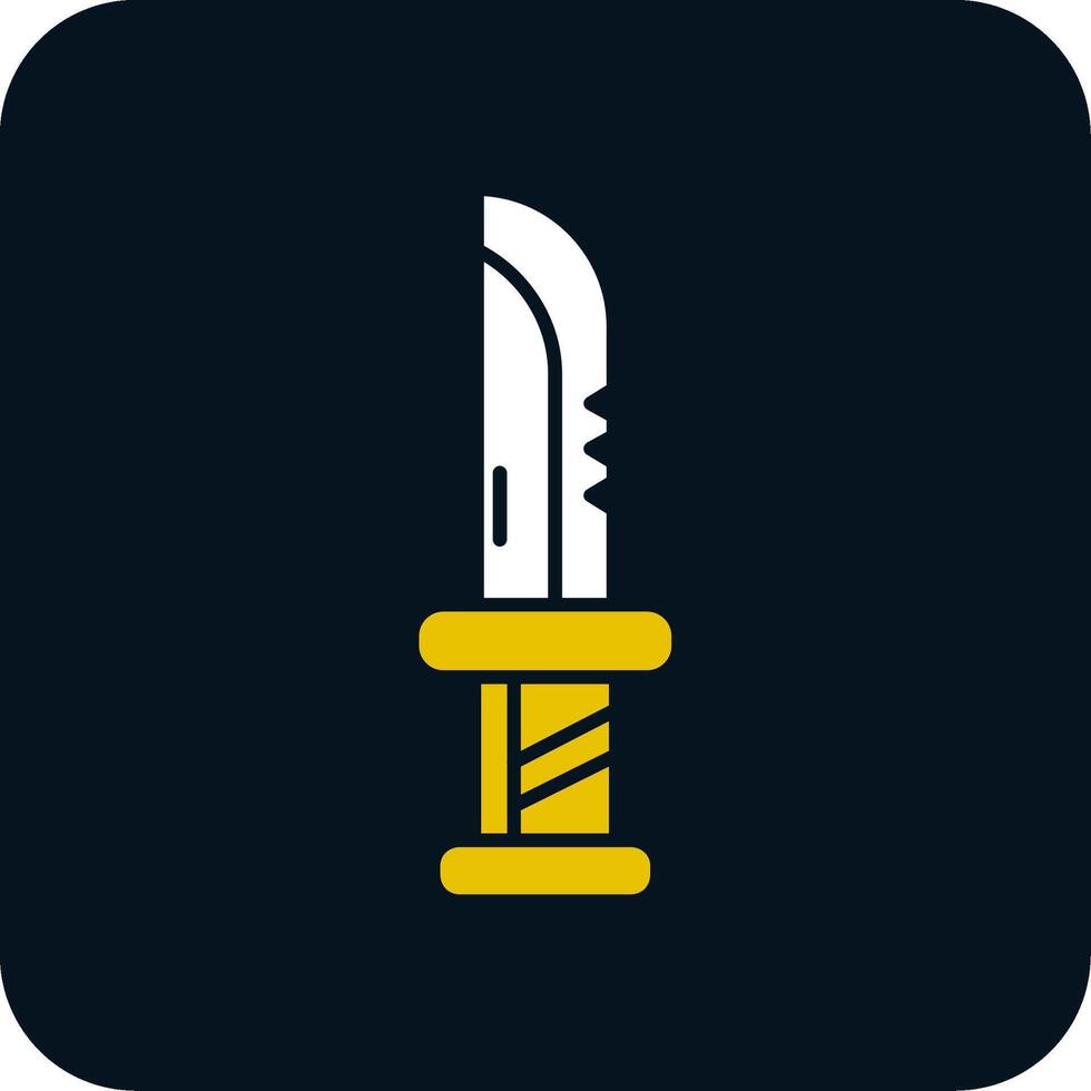 Dagger Glyph Two Color Icon vector