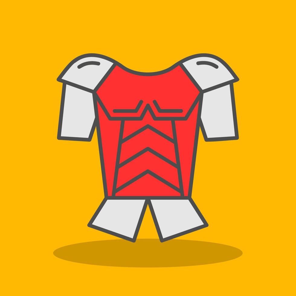 Armor Filled Shadow Icon vector