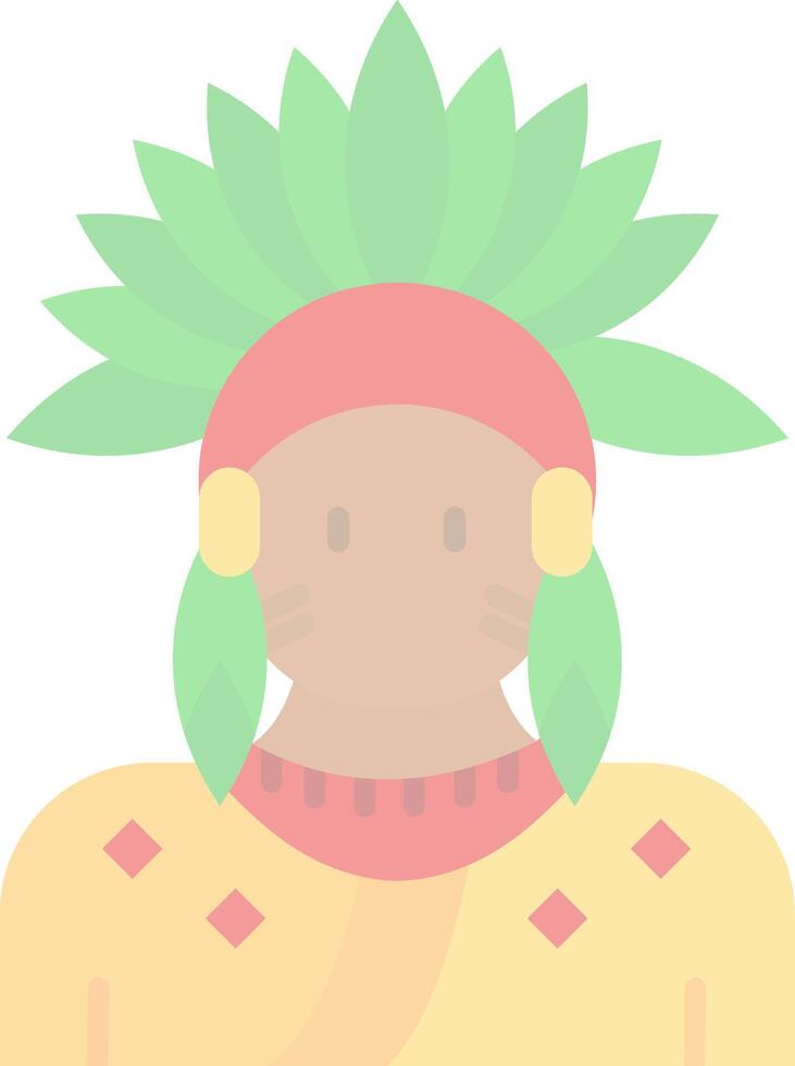 Indian Flat Light Icon vector