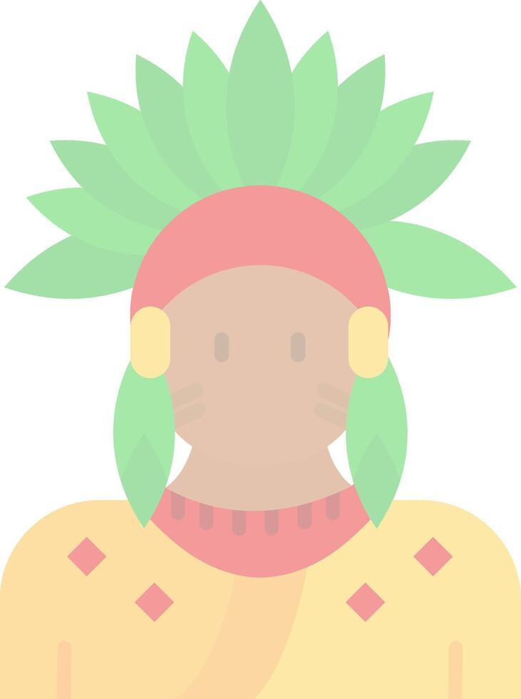 indio plano ligero icono vector