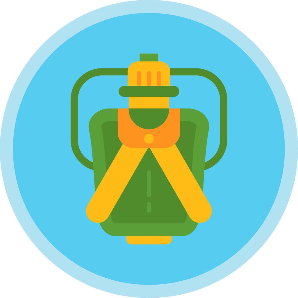 Canteen Flat Multi Circle Icon vector