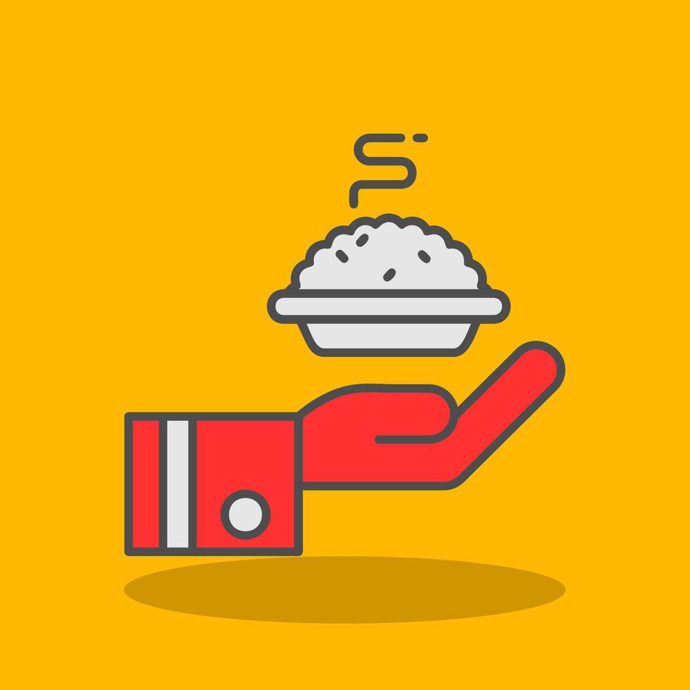 Give Filled Shadow Icon vector