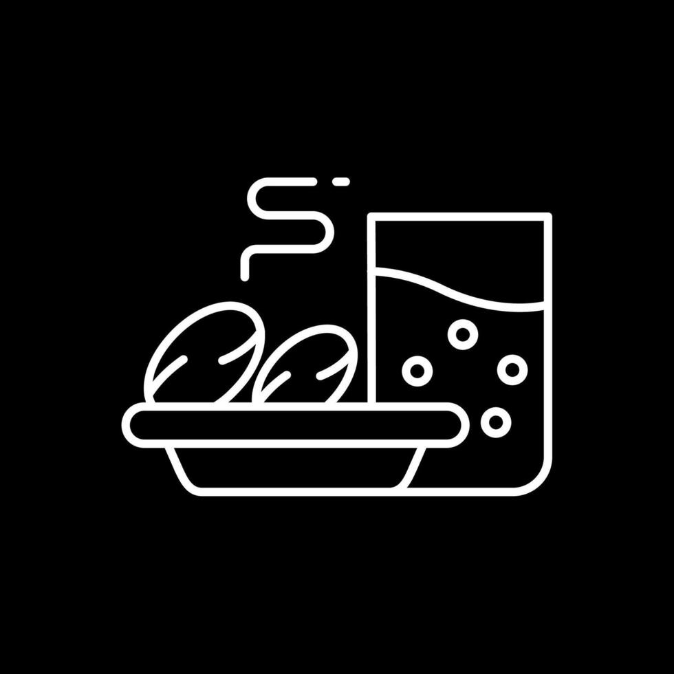 Iftar Line Inverted Icon vector