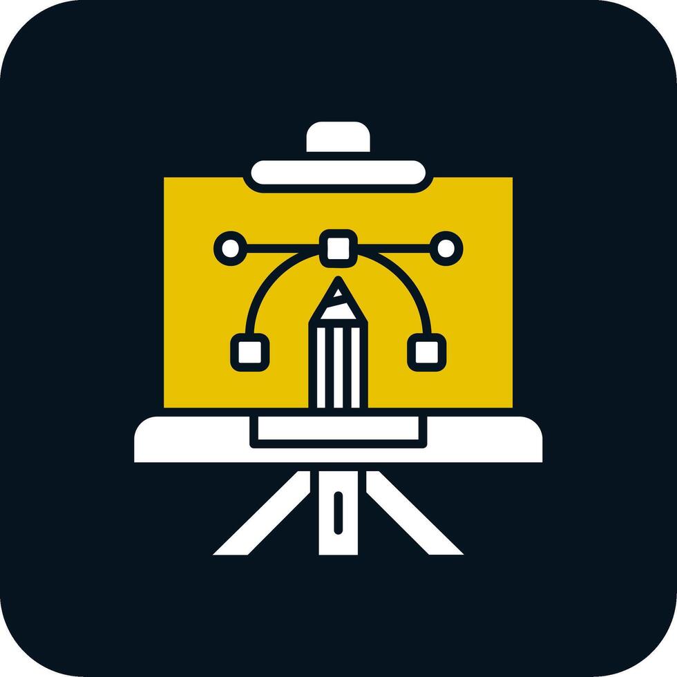 Canvas Glyph Two Color Icon vector
