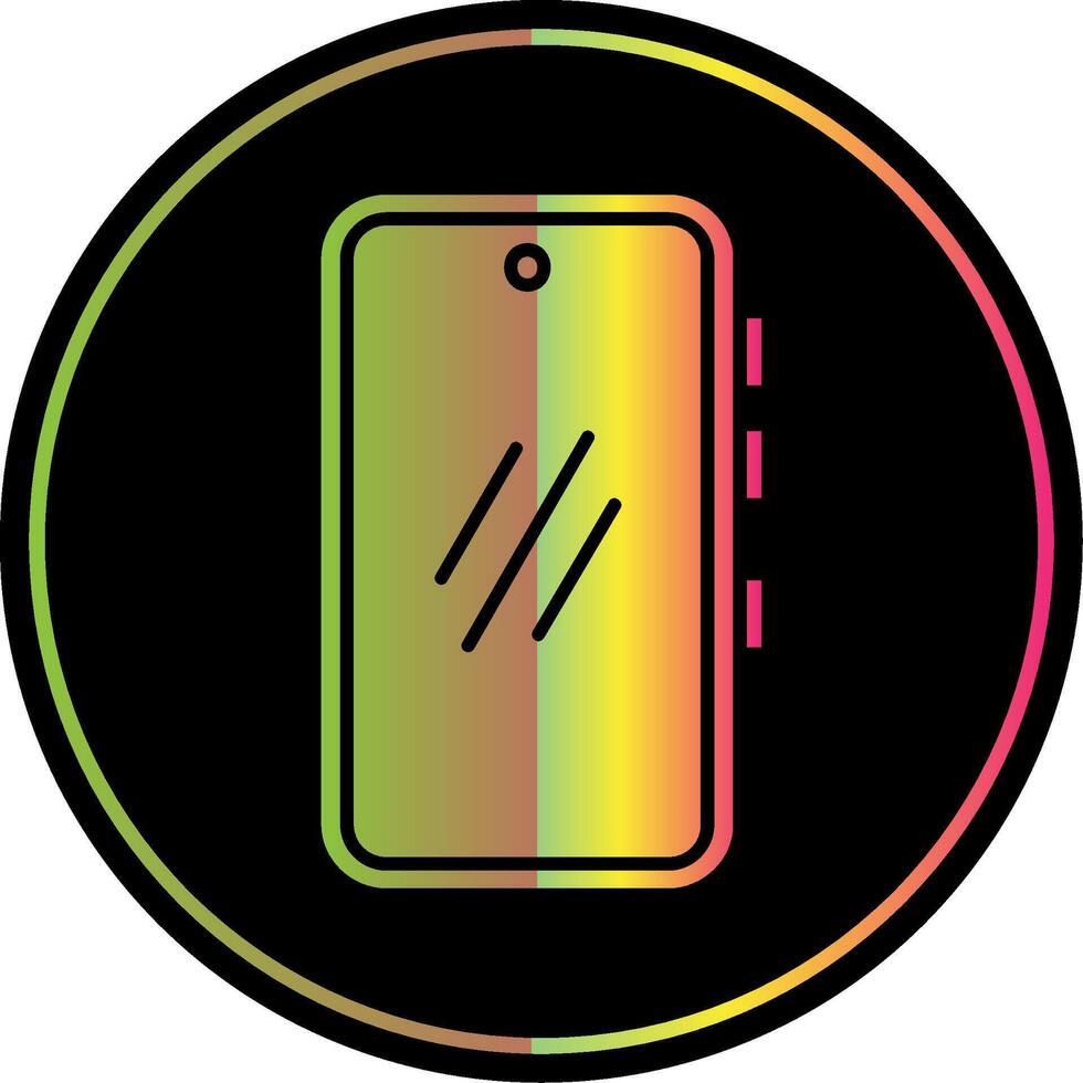 Smartphone Glyph Due Color Icon vector