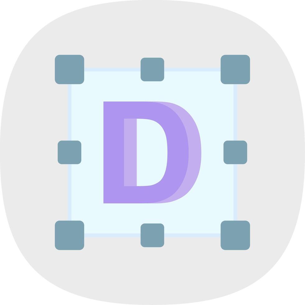 Logo Flat Curve Icon vector