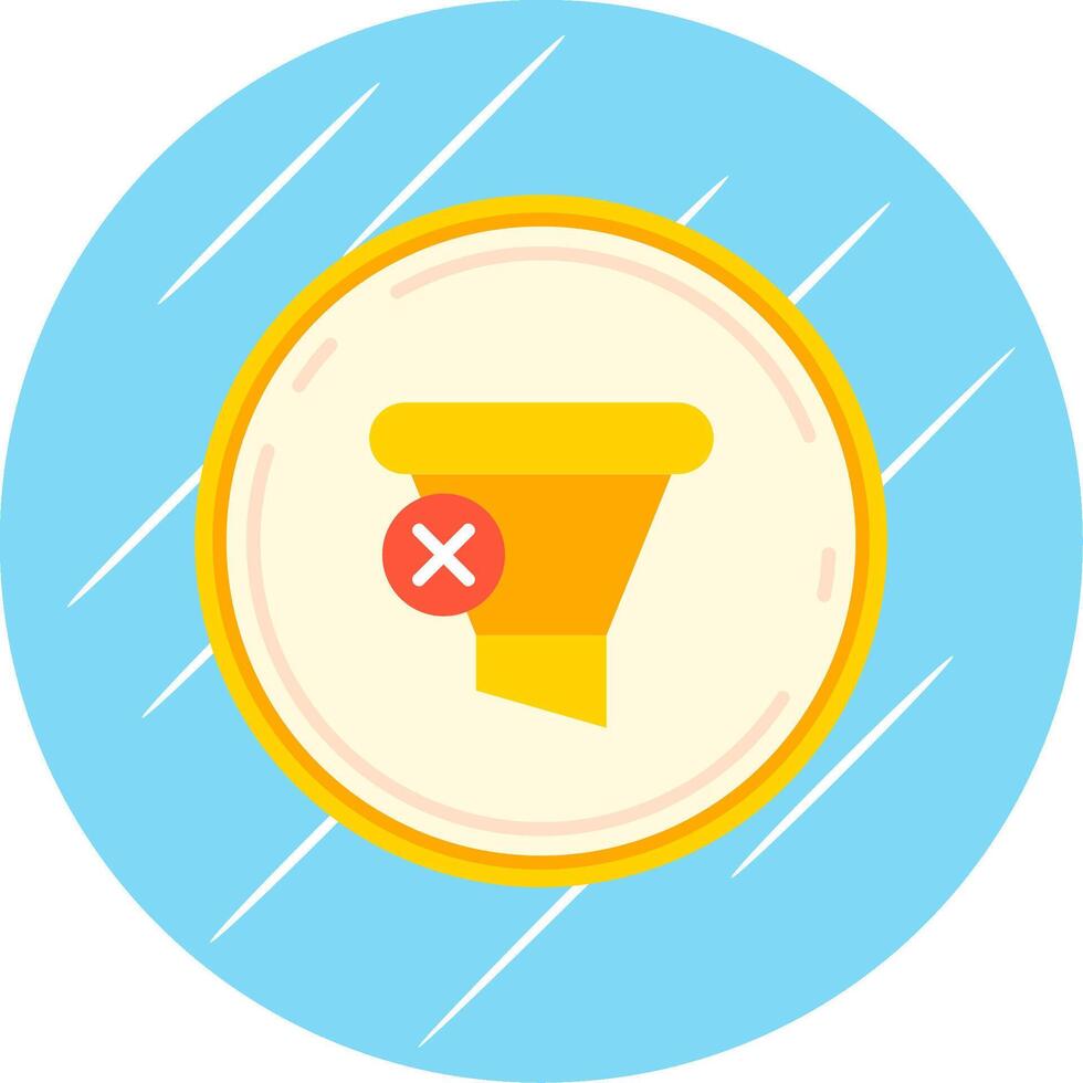 Clear Flat Blue Circle Icon vector