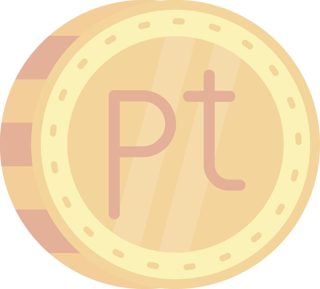 Peseta Flat Light Icon vector