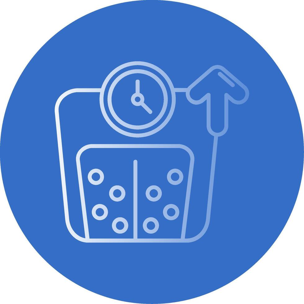 Weight Gradient Line Circle Icon vector