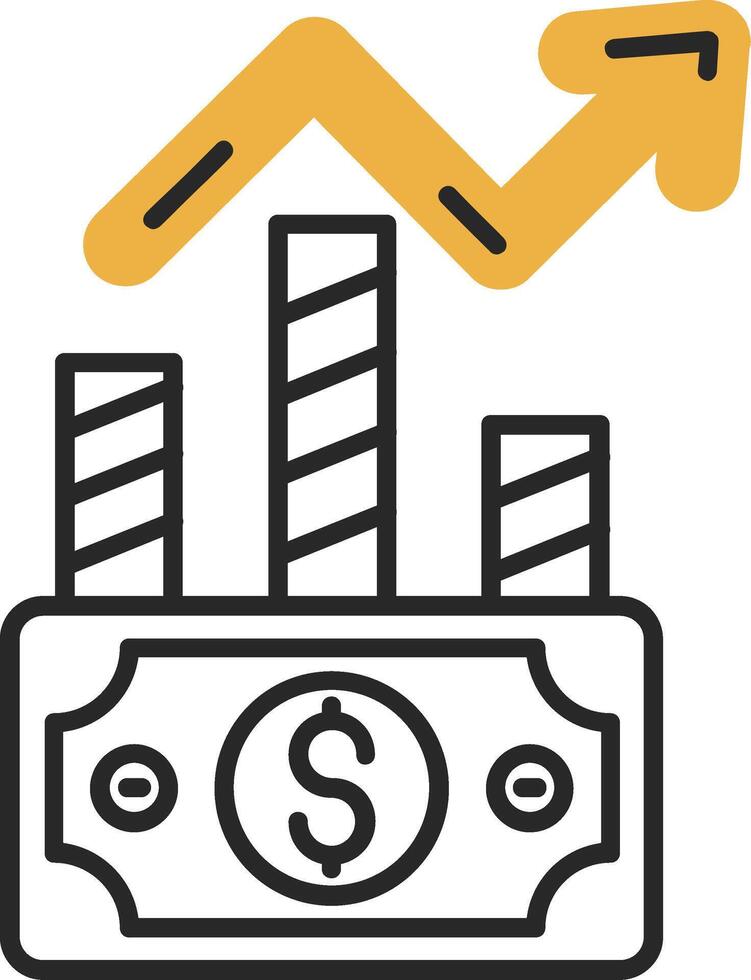 Stock Skined Filled Icon vector