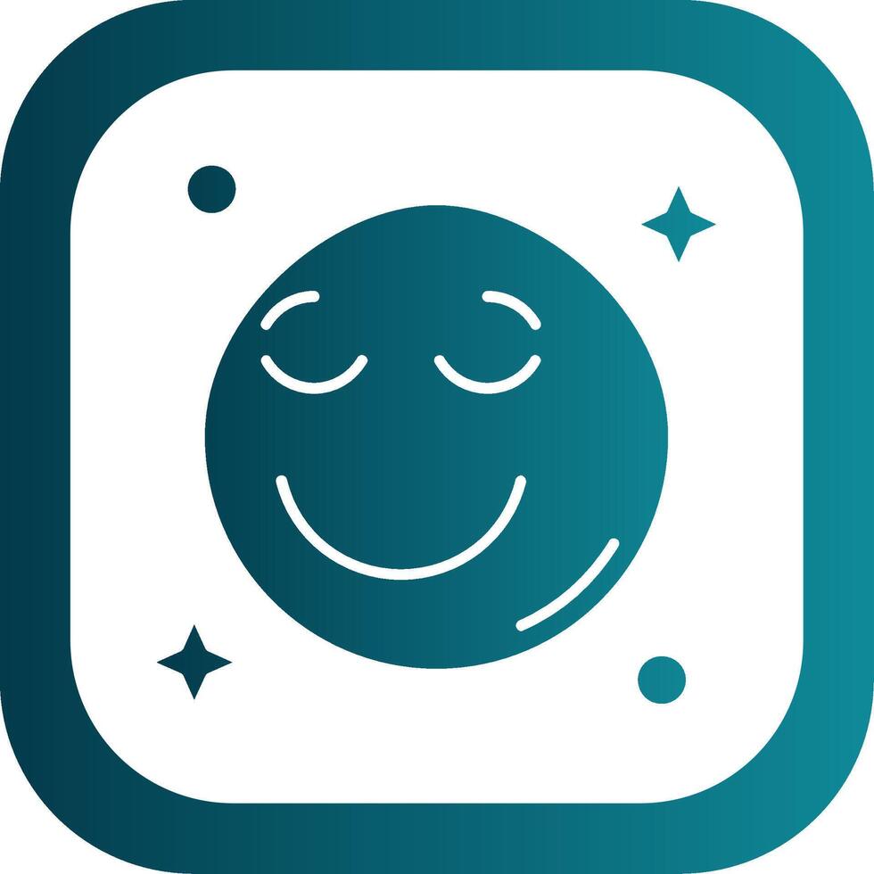 Relieved Glyph Gradient Round Corner Icon vector