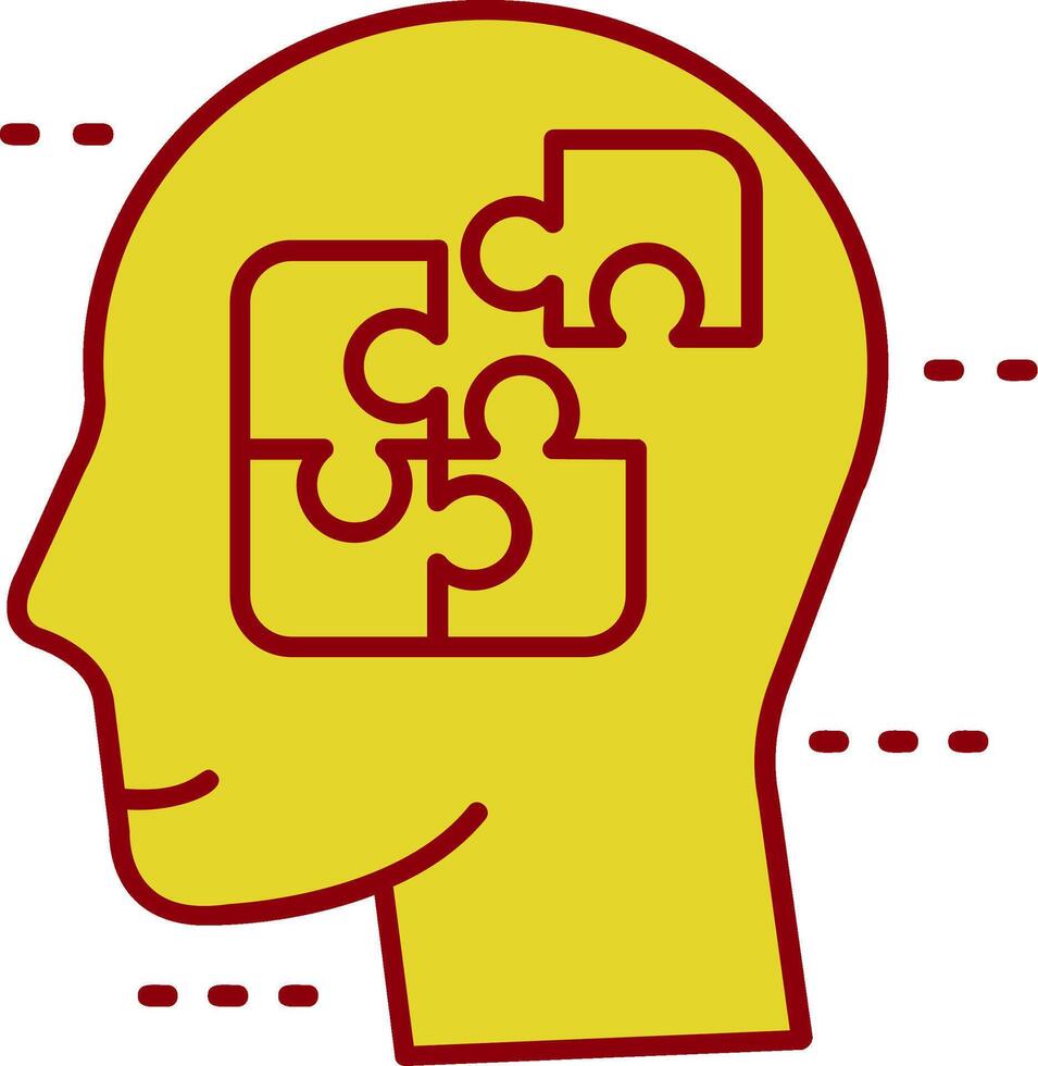 Confused Vintage Icon vector